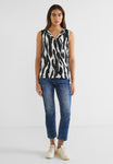 Zebraprint Blusentop