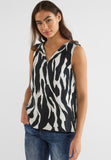 Zebraprint Blusentop