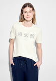 T-Shirt mit Schimmer Print